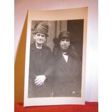 where did you get that HAT? antique gloss photograph postcard #