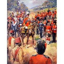 REGIMENTS OF WHICH H.M. THE KING IS COLONEL-IN-CHIEF - GEORGE V 1935 PRINT