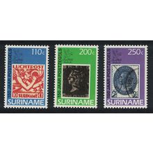 Suriname 150th Anniversary of the Penny Black 3v 1990 MNH SG#1443-1445