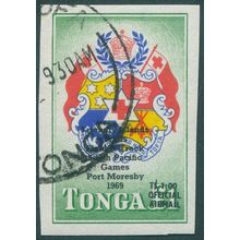 Tonga 1968 1p on £1 South Pacific Games imperf Official SGO34 used