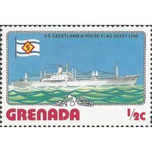 GRENADA, SEA, S.S. Geestland, blue 1976, ½c