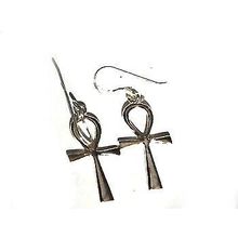 Sterling Silver Ankh Dangle Earring