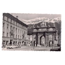 TRIUMPHPFORTE MIT NORDKETTE. INNSBRUCK, AUSTRIA unused vintage postcard #