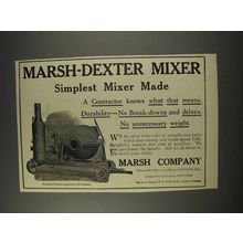 1910 Marsh-Dexter Concrete Mixer Ad - Simplest