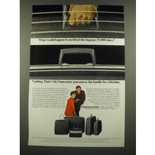 1967 Samsonite Silhouette Luggage Ad - If You Lifted 25,000 Times