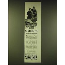1933 Simoniz Wax Ad - Simoniz keeps cars beautiful