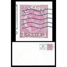 Canada #EN69b Postal Sta. George VI "Dot Under C of Canada" Broken Frame Line