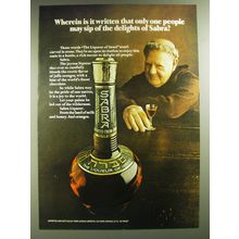 1974 Sabra Liqueur Ad - Wherein is it written that only one people may sip