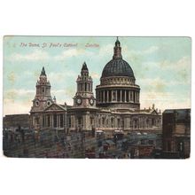Pre 1914 LONDON ~ THE DOME, ST.PAUL'S CATHRAL. The London View Co.- See Scans