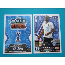 323. Jermain Defoe - Tottenham - Match Attax 2013/14 Football Card EF1