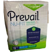 Prevail Nu-Fit 18ct Large 45-58 Daily Briefs Adult Protective Underware Diaper