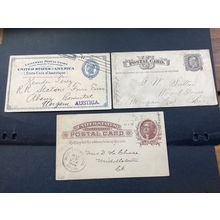ICOLLECTZONE US UX5-6, 8 XF used Advertising One to Austria (B400-166)