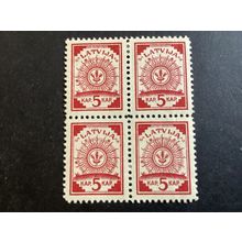 ICOLLECTZONE Latvia 6 Block VF Top VLH bottom NH