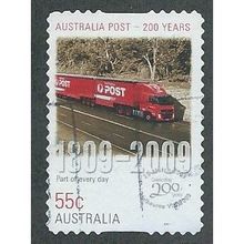 AUS 2009 55c (S/A) '200TH ANN OF AUST POST- PART OF EVERY FINE USED (EBID35-953)