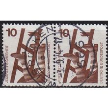 GERMANY BUND [1971] MiNr 0695 A 2er ( O/used )