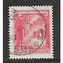 AUSTRIA 1957 BUILDINGS 4Og RED PORCIA CASTLE SG 1297 FINE USED#