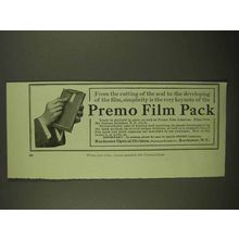 1909 Eastman Kodak Premo Film Pack Ad