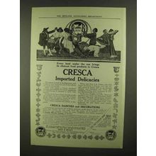 1909 Cresca Imported Delicacies Ad - Every Land