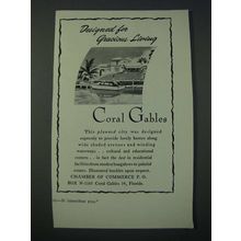 1948 Coral Gables Florida Ad - Designed for Gracious Living