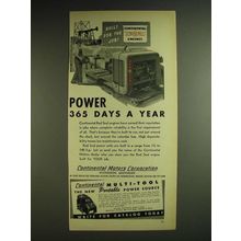 1948 Continental Motors Red Seal Engines Ad - Power 365 days a year
