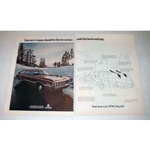 1970 Chrysler Town & Country Station Wagon Car Ad!