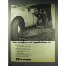 1970 Firestone Transport 110 Tire Ad - Dependable