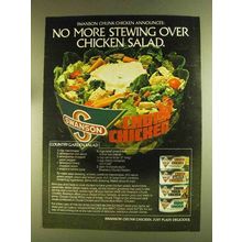 1980 Swanson Chicken Ad - Country Garden Salad recipe