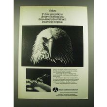 1988 Rockwell International Ad - Vision: Leadership in Space