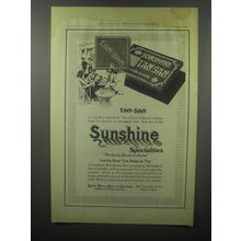 1914 Sunshine Tan-San Sugar Wafers Ad - Sunshine Specialties