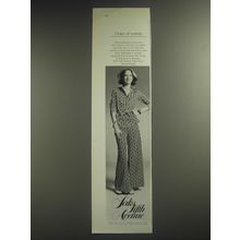 1974 Saks Fifth Avenue Pantsuit Ad - Chain of events
