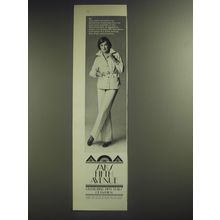 1974 Saks Fifth Avenue Shirtjacket Suit Ad - The active set prefers
