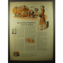 1954 Successful Farming Magazine Ad - On sending daughters away to school