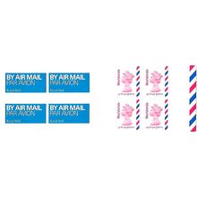 MJ1 W2 Booklet Airmail Cylinder Worldwide 40g HRD2-C