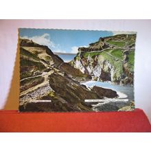 KING ARTHUR'S CASTLE, TINTAGEL , CORNWALL unused postcard by Harvey Barton (A) #