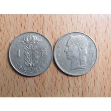 Belgium 1967 1 Frank Belgie (Dutch - Flemish Text) Coin