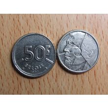 Belgium 1990 50 Frank Belgie (Dutch - Flemish Text) Coin