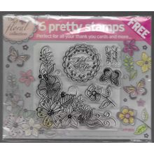 Floral Collection. Pretty Stamp Set. Stamping Cardmaking Scrapbooking Crafts