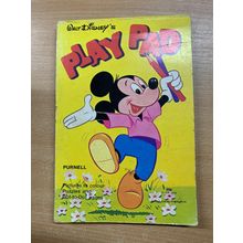 RARE* 1978 WALT DISNEY "PLAY PAD" PUZZLES ART DOT-TO-DOT VINTAGE BOOK (P3)