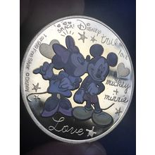 Genuine Mini and Micky gold plated coin comes in a protective plastic case