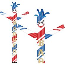 Wenqik Barber Shop Inflatable Tube Man 20' Tall Blow up Waving Arm Flailing Tube