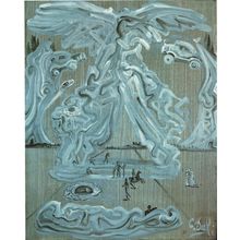 Salvador Dali - Twofofold Victory of Gaudi 1982 Poster Canvas Movie Film Print A