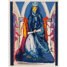 Salvador Dalí (1904-1989). Lady Blue, 1979. Poster Canvas Movie Film Print A0 A1