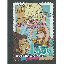 AUS 2009 55c (S/A) 'LETS GET ACTIVE' FINE USED (EBID35-962)