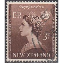 New Zealand 1953 Michel 323 O Cote (2005) 0.25 Euro Reine Elizabeth II
