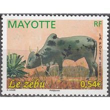 Mayotte 2008 Yvert 208 Neuf ** Cote (2017) 2.20 € Le zébu
