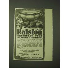 1900 Purina Mills Ralston Breakfast Food Ad - Flavor As Fine as Fruit