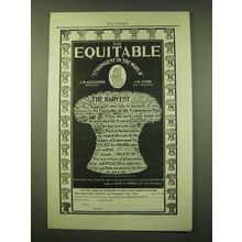 1902 Equitable Insurance Ad - The harvest