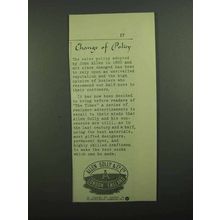 1939 Allen Solley & Co. Ad - Change of Policy