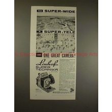 1960 Linhof Super Technika Camera Ad, From Wide to Tele