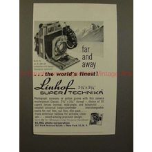 1960 Linhof Super Technika 23 Camera Ad - Far and Away!